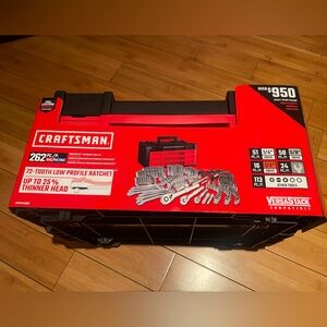 262 pcs craftsman ratchet tool set. Brand new. New Craftsman tool bag included.